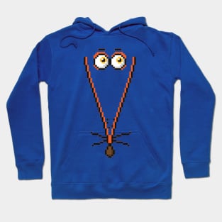 cartoon funny pixel Hoodie